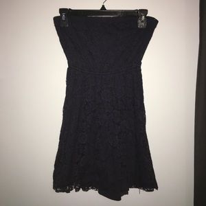 navy hollister lace dress